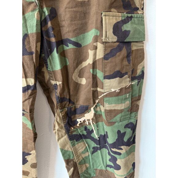 US Army Combat Trousers Woodland Camo Adjustable Medium Short - Picture 4 of 4
